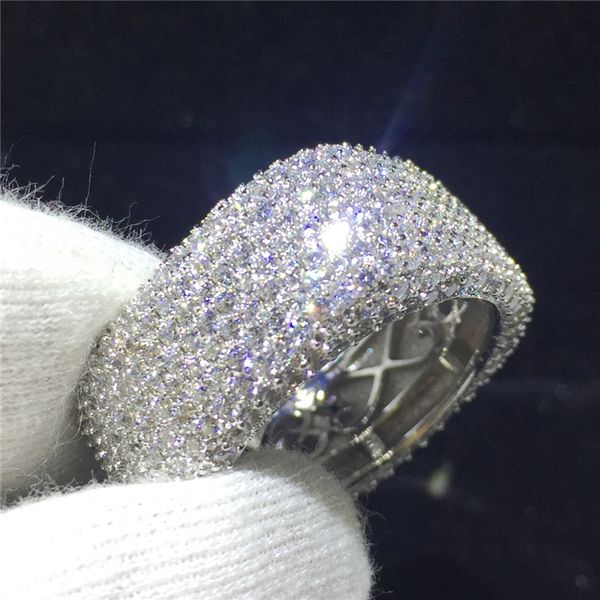 vecalon hollow luxury ring 925 sterling silver pave setting 450pcs diamond engagement wedding band rings for women jewelry gift, Slivery;golden
vecalon hollow luxury ring 925 sterling silver pave setting 450pcs diamond engagement wedding band rings for women jewelry gift, Slivery;golden