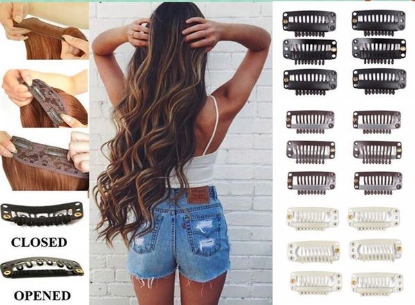 clip in/on hair extensions 20pcs snap clips for shape weave toupee 9 teeth styling tools invisible hairpin non-slip windbreak, Black;brown
clip in/on hair extensions 20pcs snap clips for shape weave toupee 9 teeth styling tools invisible hairpin non-slip windbreak, Black;brown