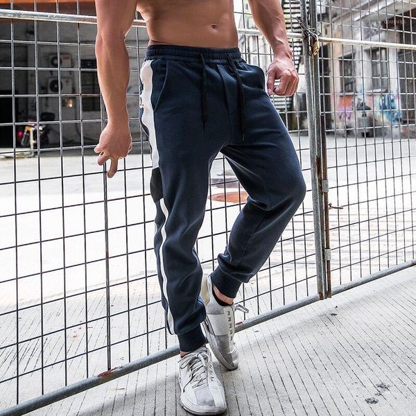 men's pants comfortable gym muscle training fashionable and handsome color contrast casual, Black
men's pants comfortable gym muscle training fashionable and handsome color contrast casual, Black