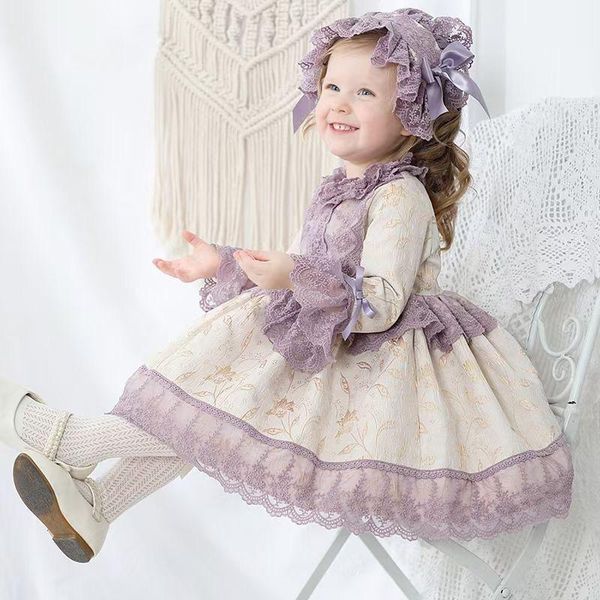 girl's dresses autumn spanish girls sweet court style princess dress kids for boutique clothes christmas party wedding, Red;yellow
girl's dresses autumn spanish girls sweet court style princess dress kids for boutique clothes christmas party wedding, Red;yellow