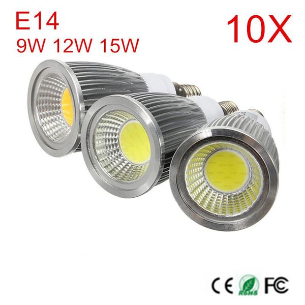 bulbs super power led lamps e14 9w 12w 15w cob chips high lumen spotlight bulb pendant lights ac85-265v ceiling light 10pcs/lot
bulbs super power led lamps e14 9w 12w 15w cob chips high lumen spotlight bulb pendant lights ac85-265v ceiling light 10pcs/lot