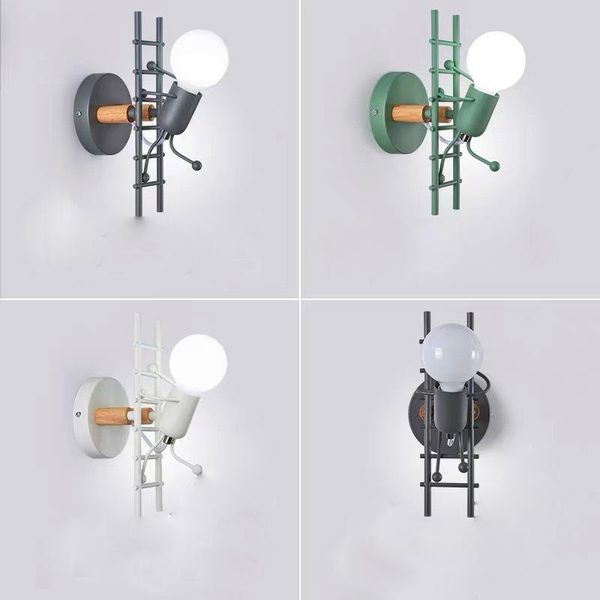 wall lamp modern led creative iron cartoon robot sconce nordic fashion bracket light bedroom children's room aisle art luminaire
wall lamp modern led creative iron cartoon robot sconce nordic fashion bracket light bedroom children's room aisle art luminaire
