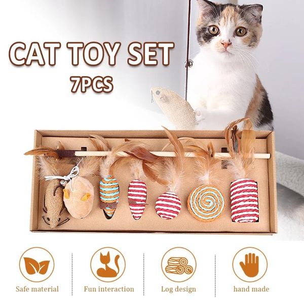cat toy combination set small fish wooden rod mouse funny interactive stick pet supplies kitten accessory 7pcs toys
cat toy combination set small fish wooden rod mouse funny interactive stick pet supplies kitten accessory 7pcs toys