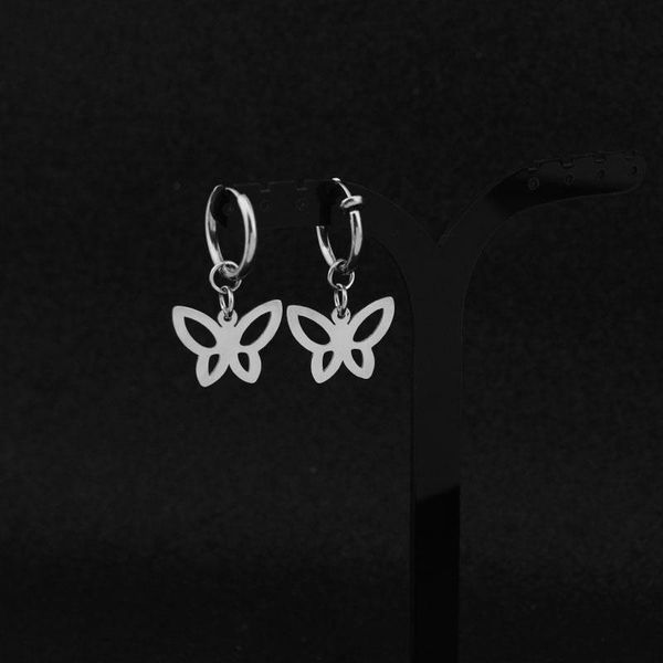 dangle & chandelier korea kpop stainless steel earrings punk stud earring cute butterfly pendant ear clip for women men urban rapper jewelry, Silver
dangle & chandelier korea kpop stainless steel earrings punk stud earring cute butterfly pendant ear clip for women men urban rapper jewelry, Silver