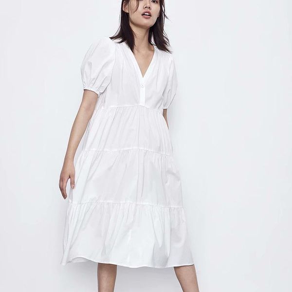 casual dresses deey v neck white dress women short sleeve a line ladies high waist elegant spring summer, Black;gray
casual dresses deey v neck white dress women short sleeve a line ladies high waist elegant spring summer, Black;gray