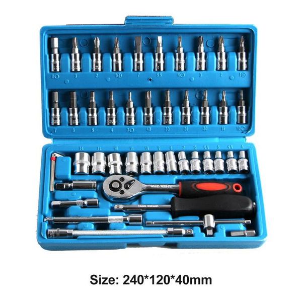 professional hand tool sets 46pcs/set chromium vanadium steel combination repair wrench socket spanner torx flat head inner hexagon
professional hand tool sets 46pcs/set chromium vanadium steel combination repair wrench socket spanner torx flat head inner hexagon