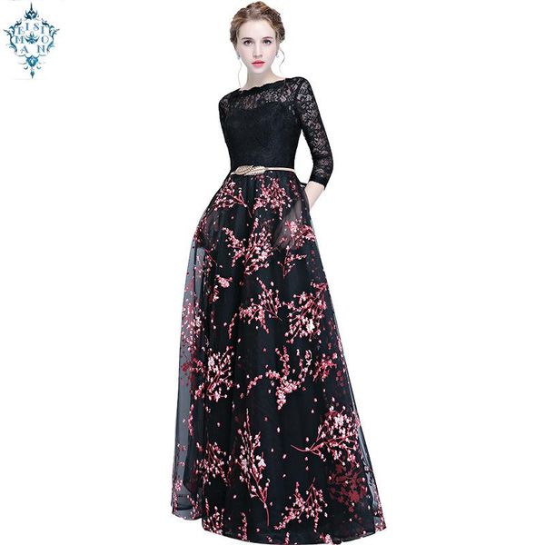 evening dresses ameision long sleeve slim dress party gown 201p women elegant formal special occasion fashion gowns, Black;red
evening dresses ameision long sleeve slim dress party gown 201p women elegant formal special occasion fashion gowns, Black;red