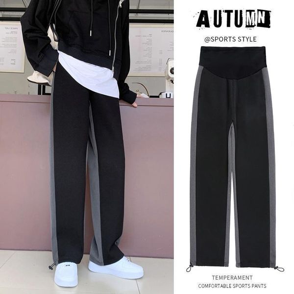 6888# autumn patchwork maternity casual pants adjustable belly loose sports clothes for pregnant women pregnancy trousers bottoms, White
6888# autumn patchwork maternity casual pants adjustable belly loose sports clothes for pregnant women pregnancy trousers bottoms, White
