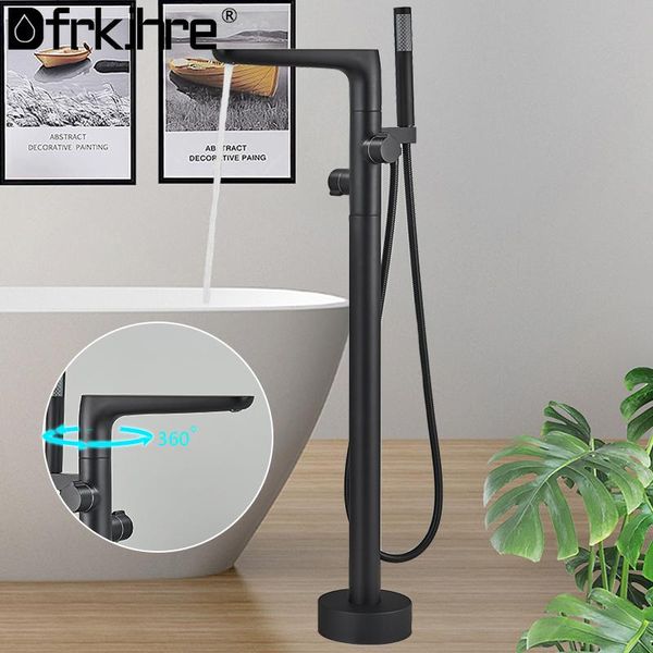 bathroom shower sets bathtub faucet floor stand mixer single handle tap 360 rotation spout with abs handshower bath
bathroom shower sets bathtub faucet floor stand mixer single handle tap 360 rotation spout with abs handshower bath