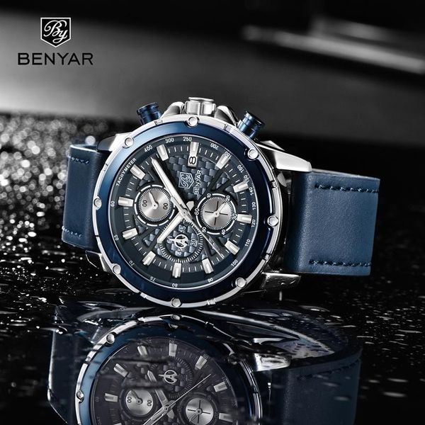 wristwatches fashion mens watches benyar watch men sports chronograph quartz for clocks relogio masculino 2021, Slivery;brown
wristwatches fashion mens watches benyar watch men sports chronograph quartz for clocks relogio masculino 2021, Slivery;brown