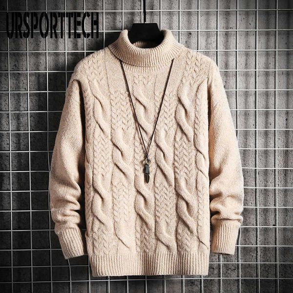 ursporttech turtleneck sweater mens wool knit pullover sweater male oversized turtle neck twisted pattern men sweter pull jumper 211014, White;black
ursporttech turtleneck sweater mens wool knit pullover sweater male oversized turtle neck twisted pattern men sweter pull jumper 211014, White;black