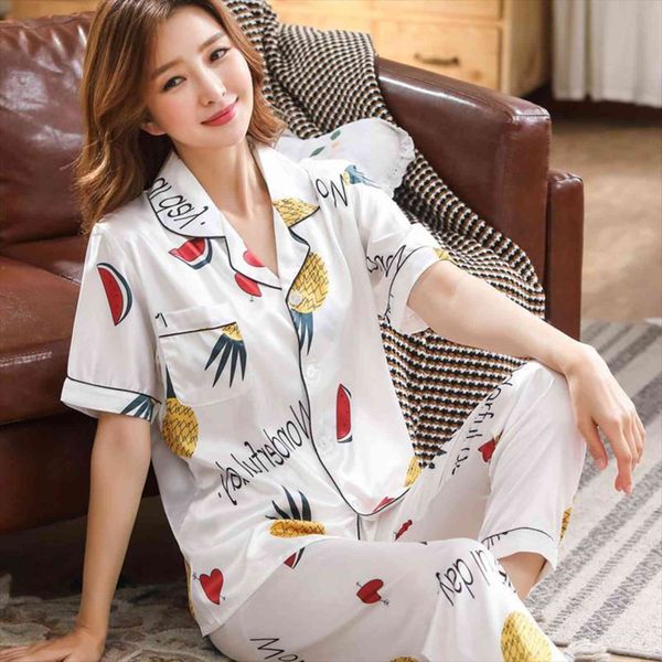 pajamas set floral silk women sleepwear satin short sleeves long pants sleep suit ladies pyjamas home clothing nightwear, Black;red
pajamas set floral silk women sleepwear satin short sleeves long pants sleep suit ladies pyjamas home clothing nightwear, Black;red