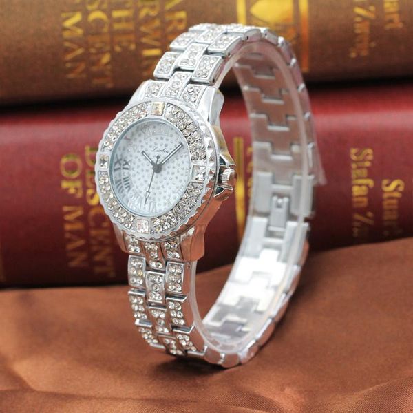 wristwatches luxury watch women rose gold 2021 metal bracelet quartz crystal diamond relogio feminino, Slivery;brown
wristwatches luxury watch women rose gold 2021 metal bracelet quartz crystal diamond relogio feminino, Slivery;brown