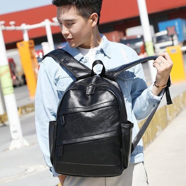 backpack 2021 summer pu men's solid color fashion business casual small large capacity multi-purpose
backpack 2021 summer pu men's solid color fashion business casual small large capacity multi-purpose