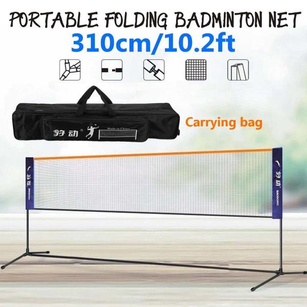 portable badminton volleyball tennis net 310cm width adjustable height sport kit with stand/frame and carry bag sets
portable badminton volleyball tennis net 310cm width adjustable height sport kit with stand/frame and carry bag sets