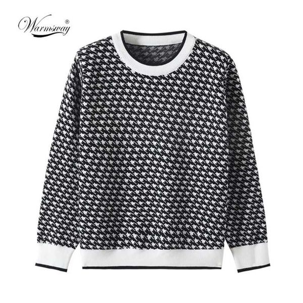 women geometric khaki knitted sweater casual houndstooth lady pullover sweater female autumn winter retro jumper c-272 211216, White;black
women geometric khaki knitted sweater casual houndstooth lady pullover sweater female autumn winter retro jumper c-272 211216, White;black