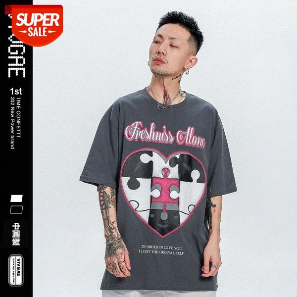 vivgae japanese love stitching printing short-sleeved t-shirt men and women bottoming shirt couple flow #fw3j, White;black 
vivgae japanese love stitching printing short-sleeved t-shirt men and women bottoming shirt couple flow #fw3j, White;black