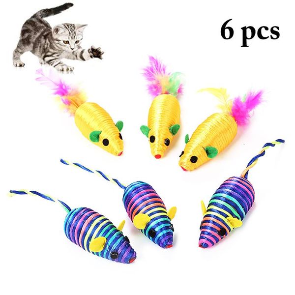 6pcs funny false mouse pet cat toys mini playing feather training interactive for cats kitten accessories
6pcs funny false mouse pet cat toys mini playing feather training interactive for cats kitten accessories