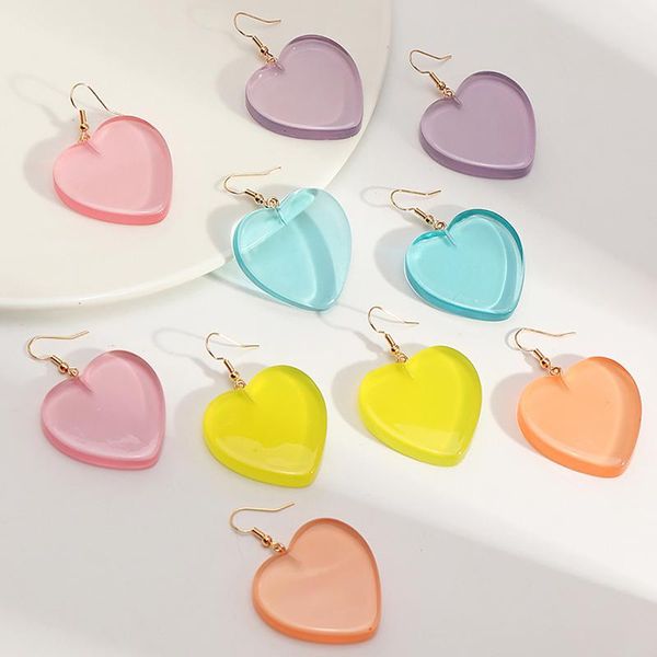 dangle & chandelier korean fashion women's plastic earrings colorful heart drop female jewelry 2021 trend delicate accessorie, 1 pair, Silver
dangle & chandelier korean fashion women's plastic earrings colorful heart drop female jewelry 2021 trend delicate accessorie, 1 pair, Silver