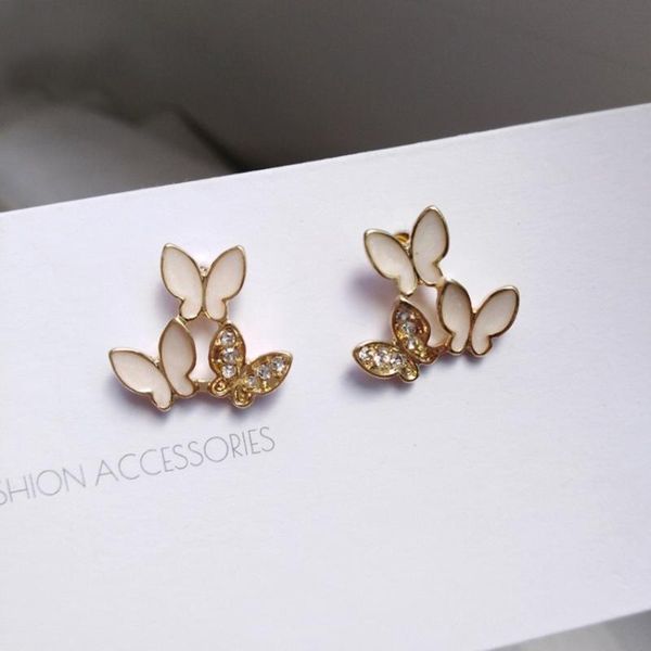 shamir 1 double enamel butterfly earrings korea design geometry retro girl jewelry gifts stud, Golden;silver
shamir 1 double enamel butterfly earrings korea design geometry retro girl jewelry gifts stud, Golden;silver