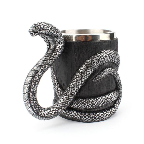 mugs cobra handle design mug resin stainless steel cup halloween festival decoration office household accessories
mugs cobra handle design mug resin stainless steel cup halloween festival decoration office household accessories