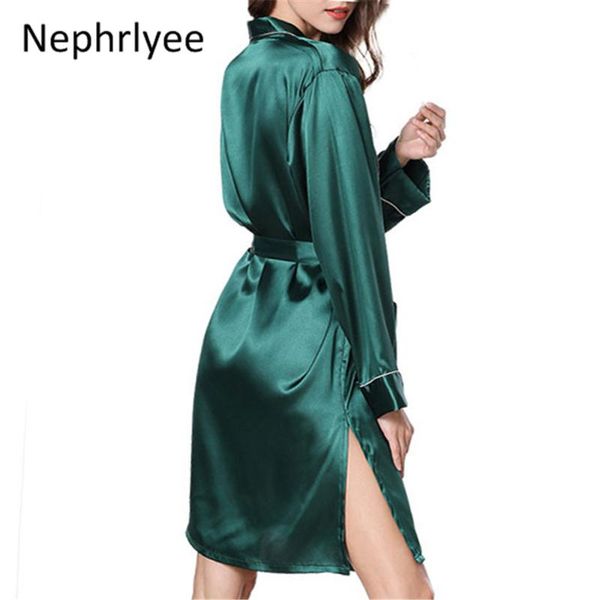 women's sleepwear women simulated silk satin night robe solid kimono fashion bath bathrobe femme nightwear slp001361, Black;red
women's sleepwear women simulated silk satin night robe solid kimono fashion bath bathrobe femme nightwear slp001361, Black;red