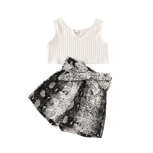 summer kids baby girls clothing set sleeveless vest and print shorts two-piece suit sets, White
summer kids baby girls clothing set sleeveless vest and print shorts two-piece suit sets, White