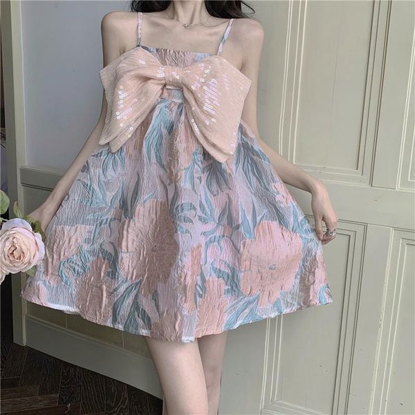 casual dresses french kawaii mini dress women bow designer princess elegant floral sweet strap a-line beach vintage, Black;gray
casual dresses french kawaii mini dress women bow designer princess elegant floral sweet strap a-line beach vintage, Black;gray