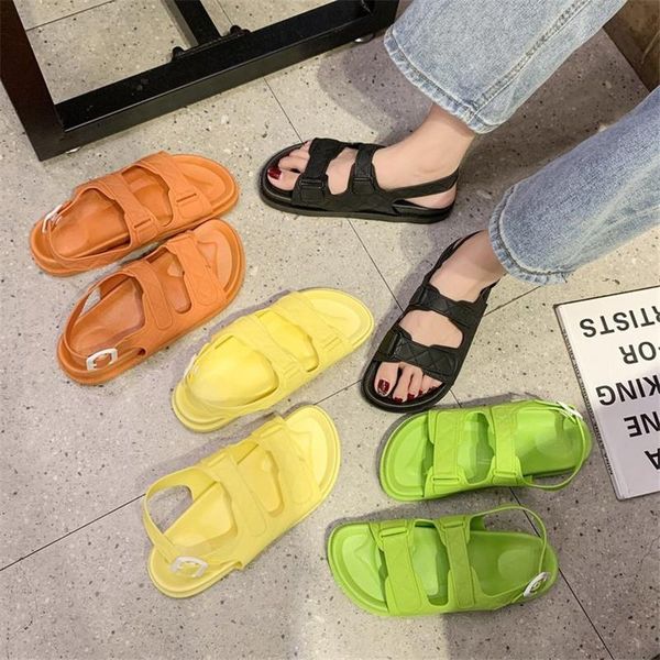 sandals summer women's thick bottom peep toe pve shoes roman fashion black flats solid color platform footwear size 36-40
sandals summer women's thick bottom peep toe pve shoes roman fashion black flats solid color platform footwear size 36-40