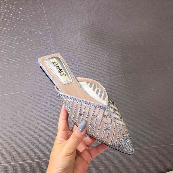 slippers pointed toe casual air mesh slides flats outdoor rhinestone crystal shoes slip on mules eqv8, Black
slippers pointed toe casual air mesh slides flats outdoor rhinestone crystal shoes slip on mules eqv8, Black
