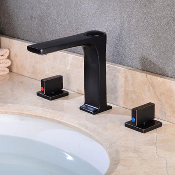 bathroom sink faucets black three-hole faucet, cold and washbasin, basin, all-copper antique european table basin split three-p
bathroom sink faucets black three-hole faucet, cold and washbasin, basin, all-copper antique european table basin split three-p