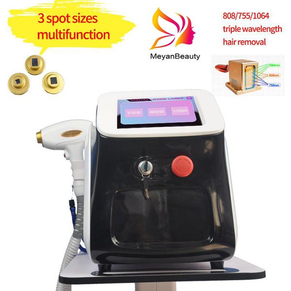 3 wavelength 755nm 808nm 1064nm diode laser hair removal beauty machine, Black
3 wavelength 755nm 808nm 1064nm diode laser hair removal beauty machine, Black