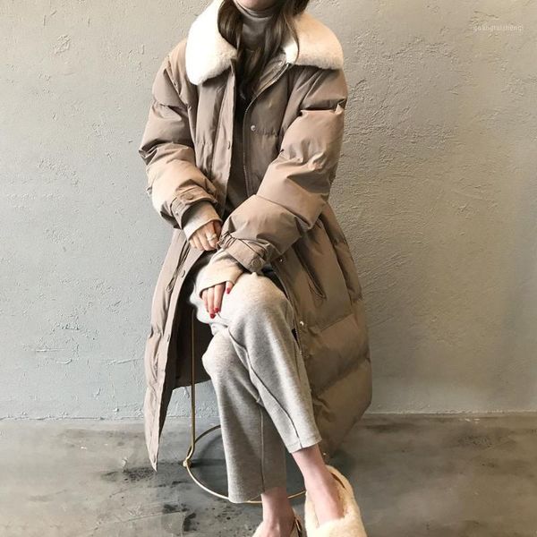 women's down & parkas hzirip winter coat women drawstring waist thicken long warm cotton padded jacket faux fur, Black
women's down & parkas hzirip winter coat women drawstring waist thicken long warm cotton padded jacket faux fur, Black