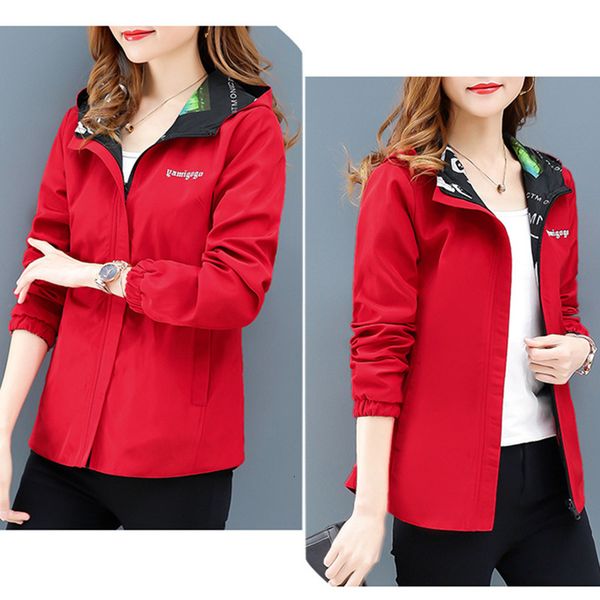 women's trench coats zipper printed on both sides wearing hooded jacket female spring autumn windbreaker casual loose thin coat ja, Tan;black
women's trench coats zipper printed on both sides wearing hooded jacket female spring autumn windbreaker casual loose thin coat ja, Tan;black