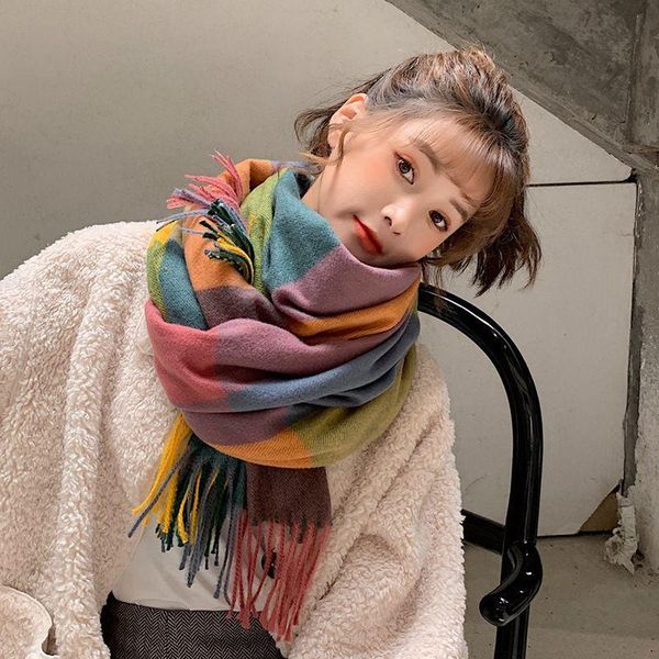 scarves long cashmere plaid scarf for women in europe america autumn and winter 2021 fashionable warm with a shawl, Blue;gray
scarves long cashmere plaid scarf for women in europe america autumn and winter 2021 fashionable warm with a shawl, Blue;gray