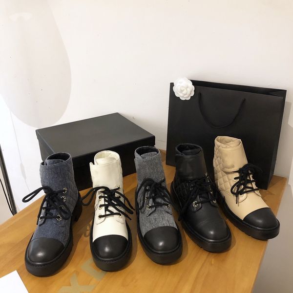 shoes women winter new genuine leather platform short boots mixed colors lace-up designer shoes sewing round toe botas femininas, Black
shoes women winter new genuine leather platform short boots mixed colors lace-up designer shoes sewing round toe botas femininas, Black