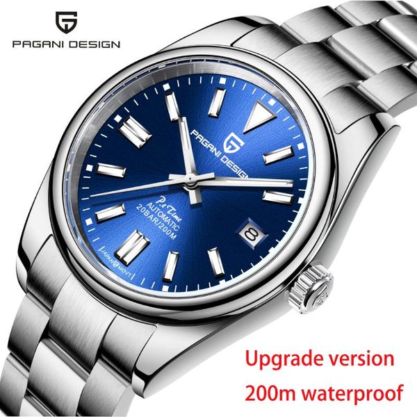 wristwatches pagani design 2021 men mechanical watch sapphire glass 200m waterproof automatic men's luxury business reloj hombre, Slivery;brown
wristwatches pagani design 2021 men mechanical watch sapphire glass 200m waterproof automatic men's luxury business reloj hombre, Slivery;brown