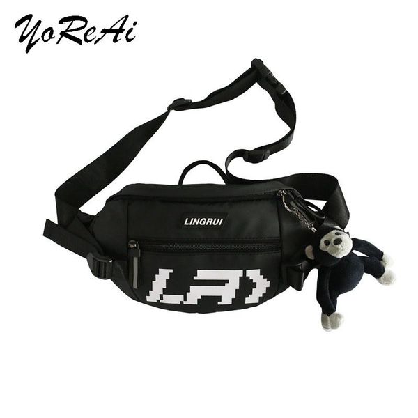 men's nylon chest bag korean letter print shoulder student leisure sports reflective waist fashion messenger bags
men's nylon chest bag korean letter print shoulder student leisure sports reflective waist fashion messenger bags