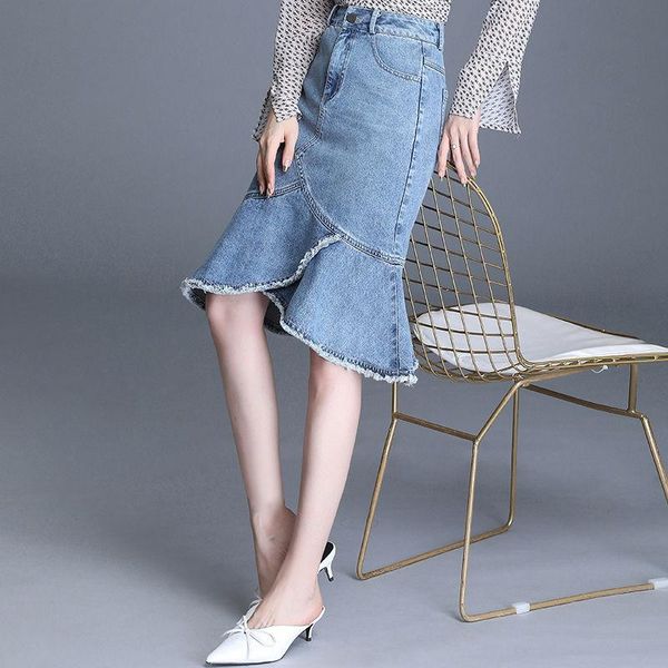 skirts 2021 spring autumn women skirt denim ruffles solid vintage knee-length high waist korean fashion office ladies clothes d258, Black
skirts 2021 spring autumn women skirt denim ruffles solid vintage knee-length high waist korean fashion office ladies clothes d258, Black
