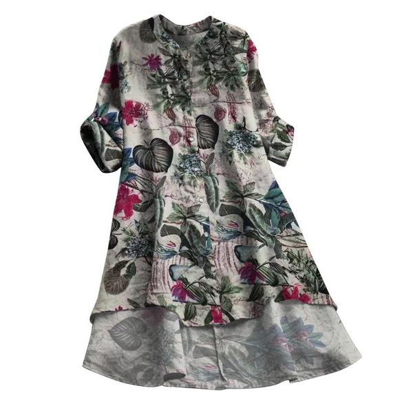 women's blouses & shirts autumn floral elegant shirt vestido casual boho print linen button long sleeve blouse loose, White
women's blouses & shirts autumn floral elegant shirt vestido casual boho print linen button long sleeve blouse loose, White