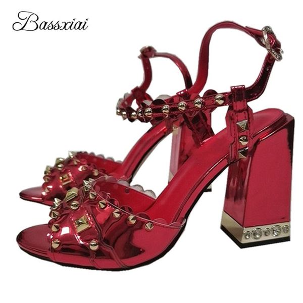sandals rivet decor open toe girls for women crystal square high heels ankle strap real leather summer sandalias, Black
sandals rivet decor open toe girls for women crystal square high heels ankle strap real leather summer sandalias, Black