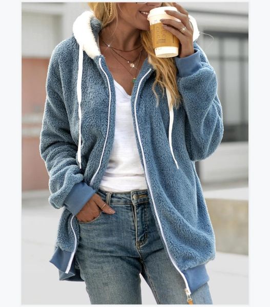 women's hoodies & sweatshirts oversized fleece women coat autumn winter loose plush zipper streetwear clothes zipper-up hooded female, Black
women's hoodies & sweatshirts oversized fleece women coat autumn winter loose plush zipper streetwear clothes zipper-up hooded female, Black
