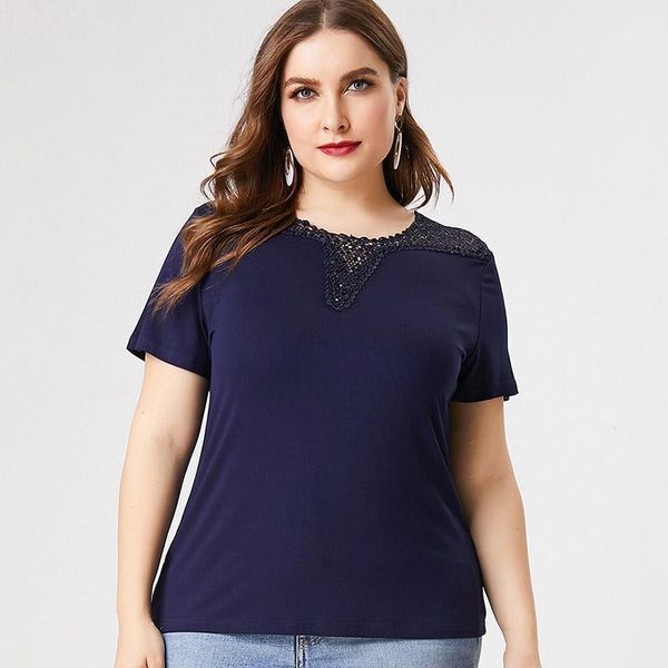 plus size t-shirt 2021 summer women short sleeve knitted extend fashion ladies casual clothes womens, Black
plus size t-shirt 2021 summer women short sleeve knitted extend fashion ladies casual clothes womens, Black