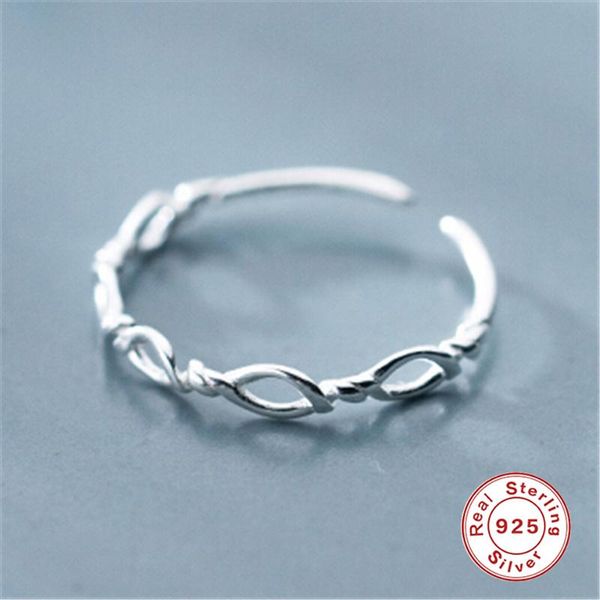 minimalism 925 sterling silver rings for women adjustable finger girl gift twist cable line anillos female dainty r5 cluster, Golden;silver
minimalism 925 sterling silver rings for women adjustable finger girl gift twist cable line anillos female dainty r5 cluster, Golden;silver