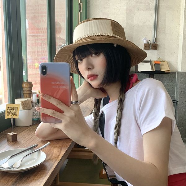 ins net red straw hat women's summer british hat korean version small fresh beach sunscreen hat tide, Blue;gray
ins net red straw hat women's summer british hat korean version small fresh beach sunscreen hat tide, Blue;gray