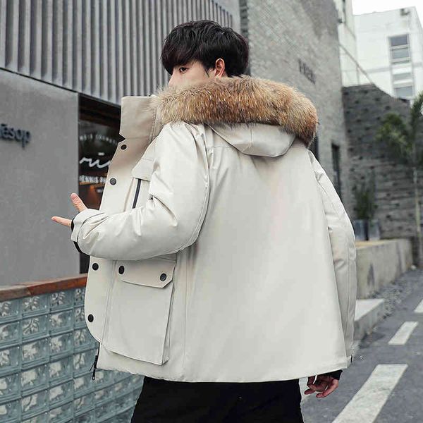 casual 2021 winter men's white duck down et fur collar sell solid hooded parkas autumn think warm puffer streetwear, Black;white
casual 2021 winter men's white duck down et fur collar sell solid hooded parkas autumn think warm puffer streetwear, Black;white