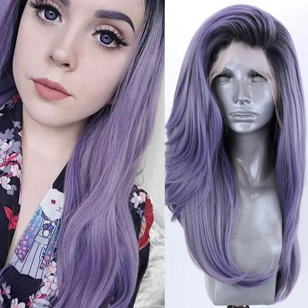 wigs synthetic hair ombre purple wavy lace front for black women african cosplay glueless heat fiber two tone1
wigs synthetic hair ombre purple wavy lace front for black women african cosplay glueless heat fiber two tone1