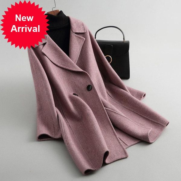 women's wool & blends a38063 women 2021 fall winter fashion herringbone jacket lady long style pocket leisure coat, Black
women's wool & blends a38063 women 2021 fall winter fashion herringbone jacket lady long style pocket leisure coat, Black