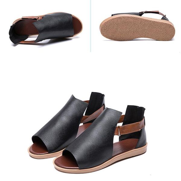 sandals casual retro vintage solid colors peep toe summer women's pu flat platform slippers women 2021 shoes, Black
sandals casual retro vintage solid colors peep toe summer women's pu flat platform slippers women 2021 shoes, Black