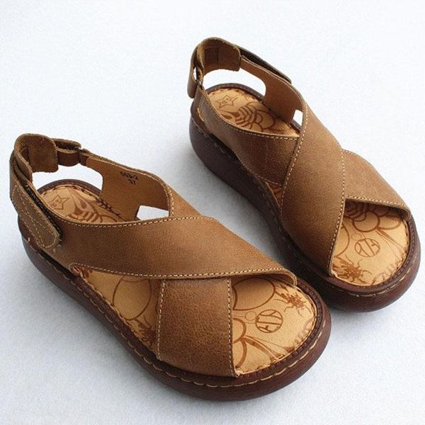 dress shoes women's sandals platform open toe summer 100% genuine leather female footwear, Black
dress shoes women's sandals platform open toe summer 100% genuine leather female footwear, Black